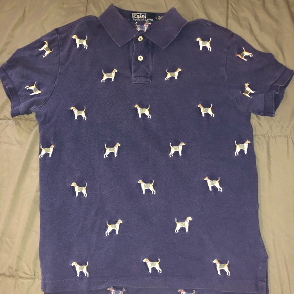 ralph lauren shirt with dog logo